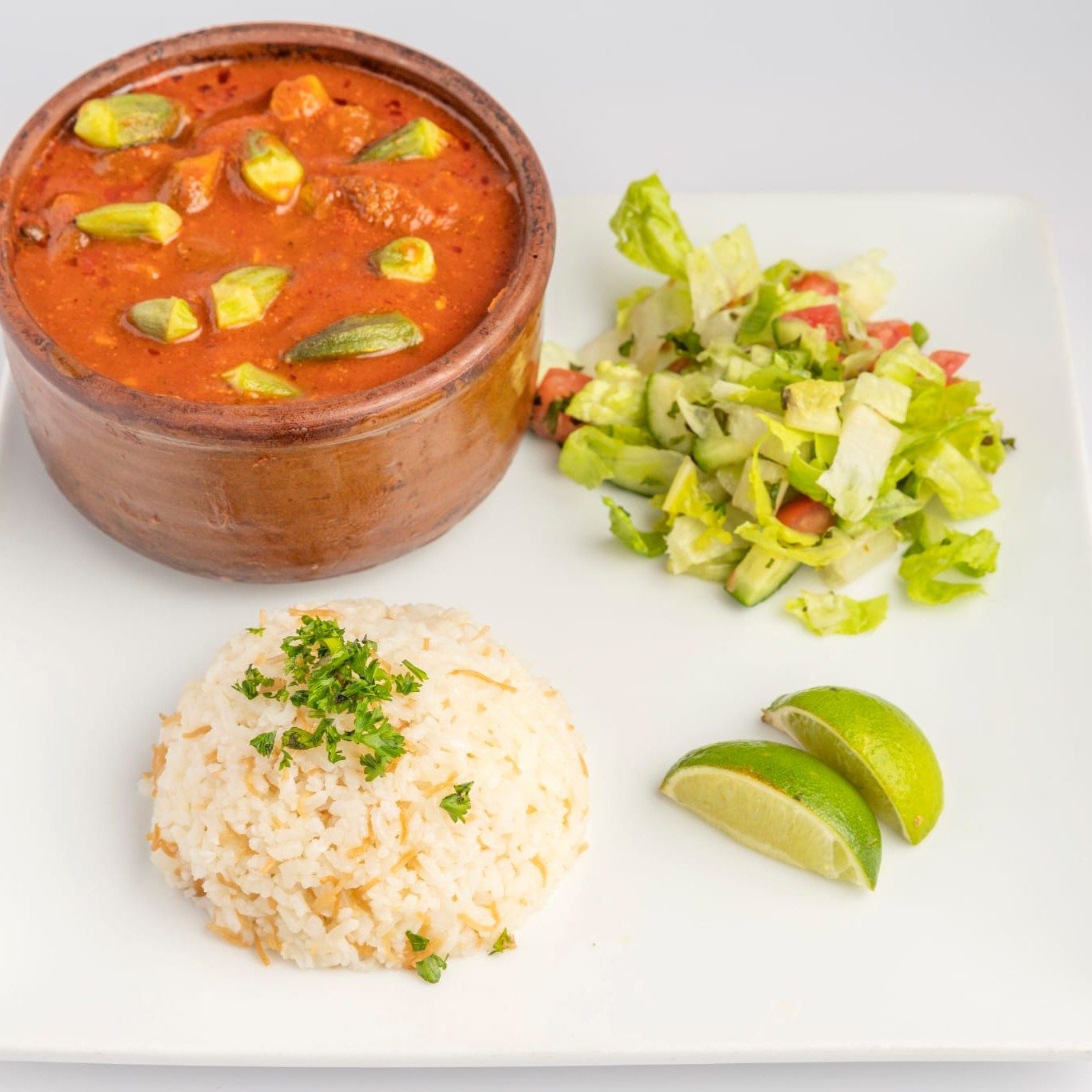 Bamia With Beef Casserole.