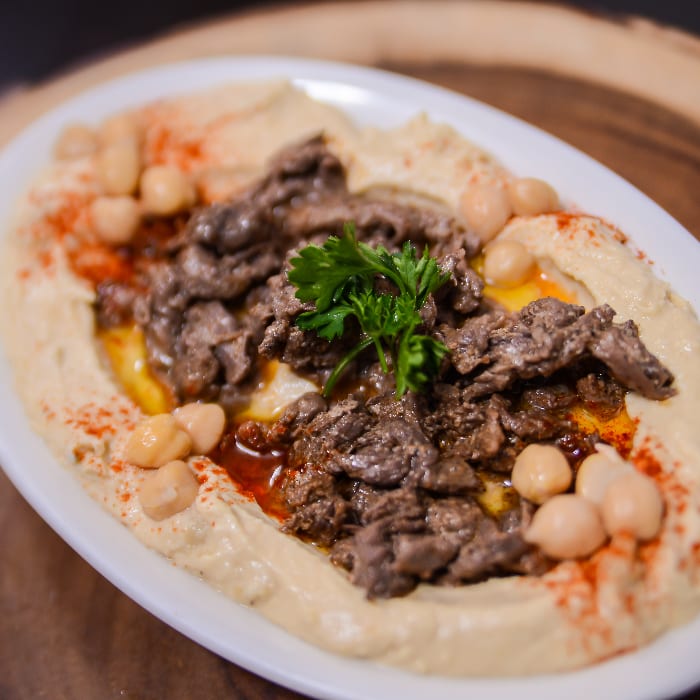 Hummus With Meat.